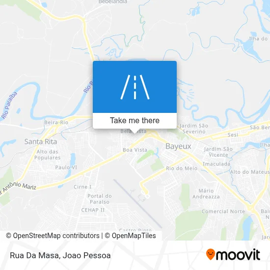 Rua Da Masa map