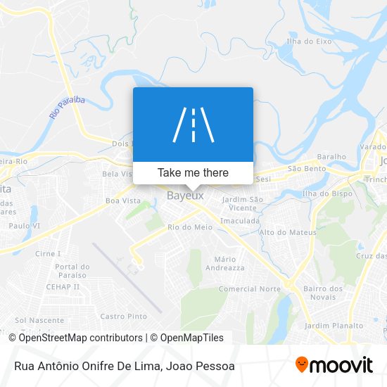 Rua Antônio Onifre De Lima map