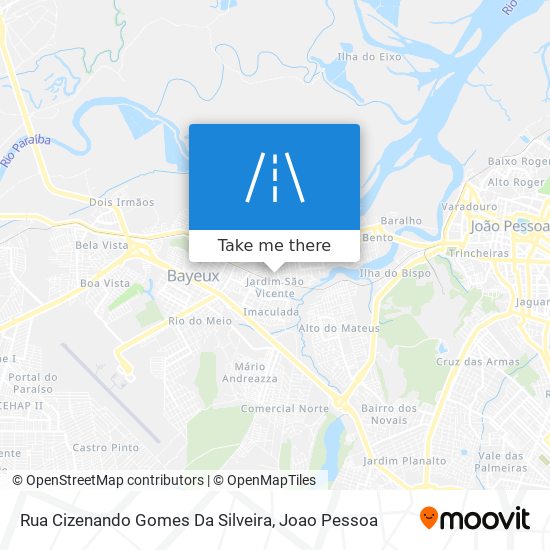 Mapa Rua Cizenando Gomes Da Silveira