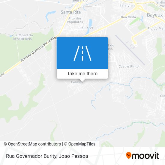 Rua Governador Burity map