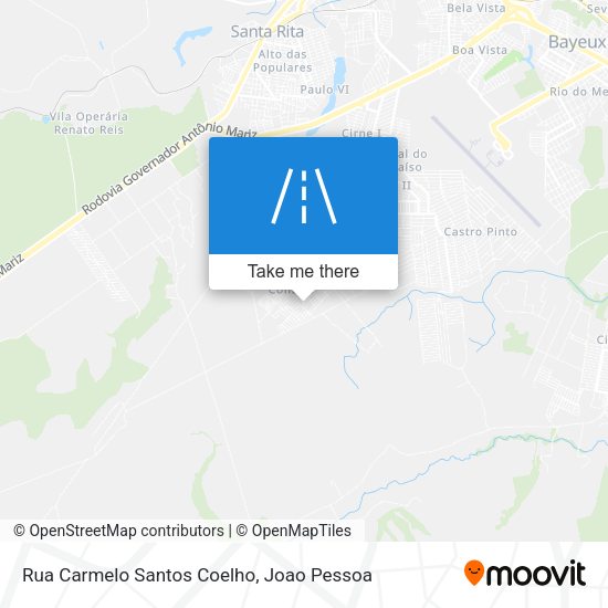 Rua Carmelo Santos Coelho map