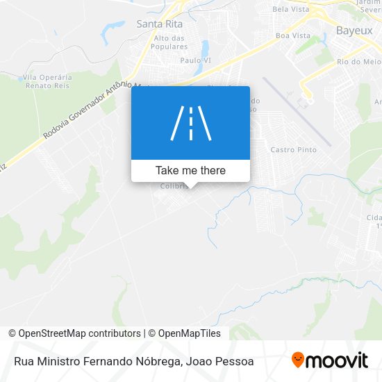 Rua Ministro Fernando Nóbrega map