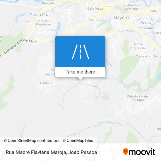 Rua Madre Flaviana Maroja map