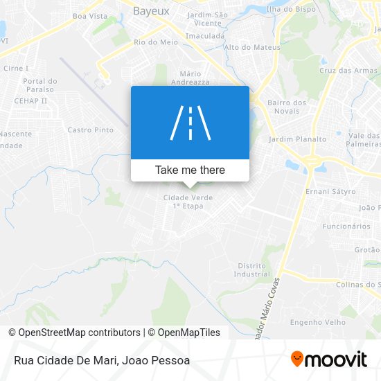 Rua Cidade De Mari map