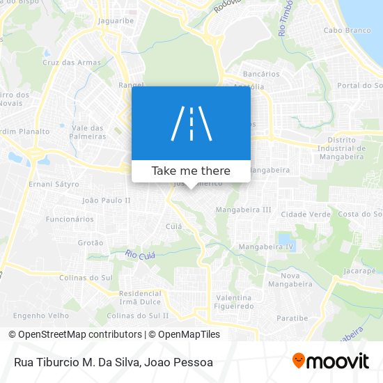 Mapa Rua Tiburcio M. Da Silva