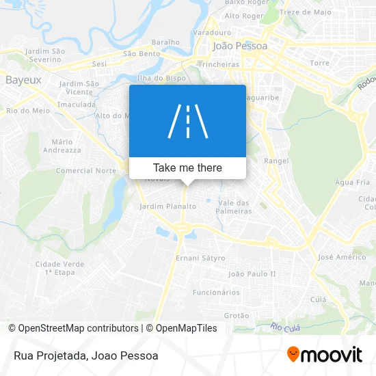 Rua Projetada map