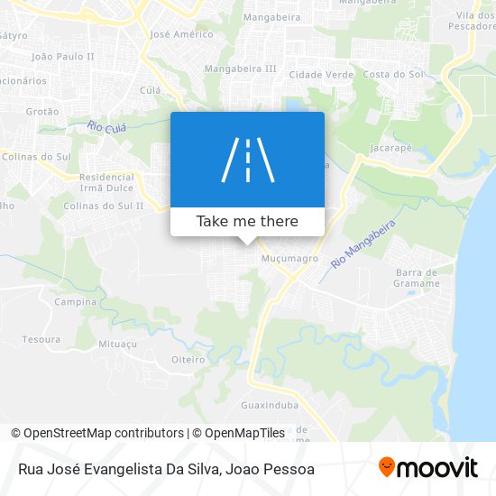 Rua José Evangelista Da Silva map