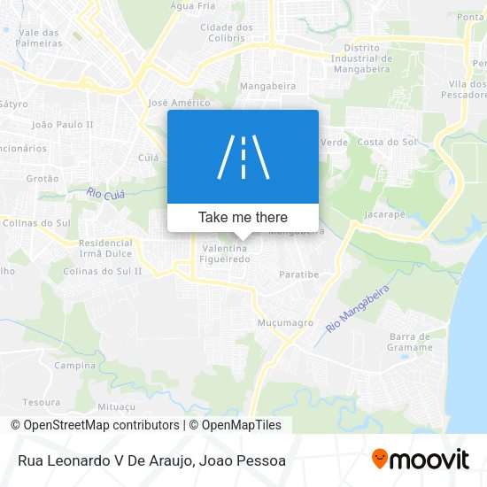 Rua Leonardo V De Araujo map