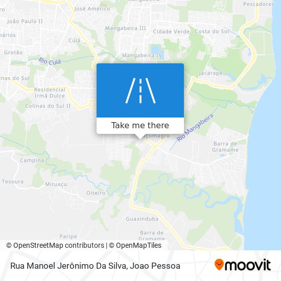 Mapa Rua Manoel Jerônimo Da Silva