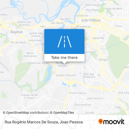 Mapa Rua Rogério Marcos De Souza