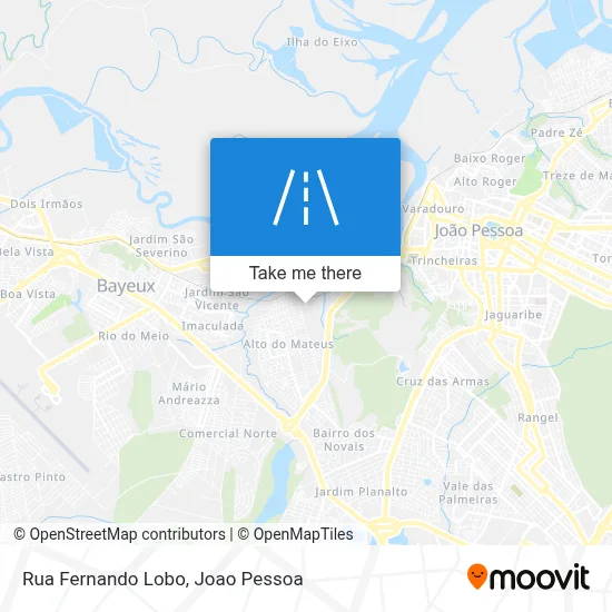 Rua Fernando Lobo map