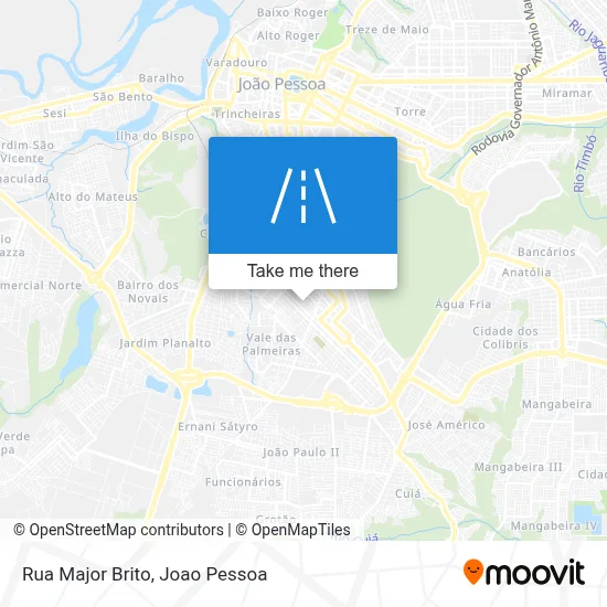 Rua Major Brito map