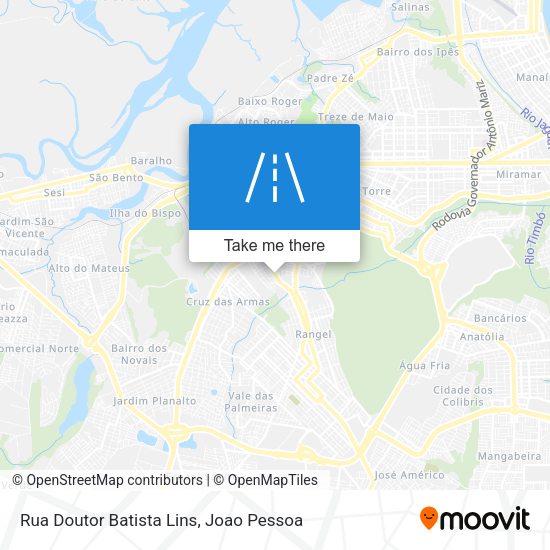 Rua Doutor Batista Lins map