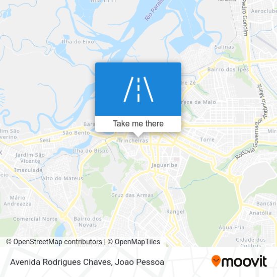 Avenida Rodrigues Chaves map