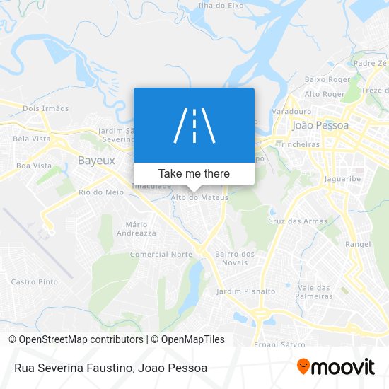 Rua Severina Faustino map