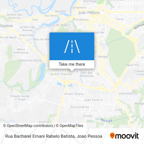 Rua Bacharel Ernani Rabelo Batista map