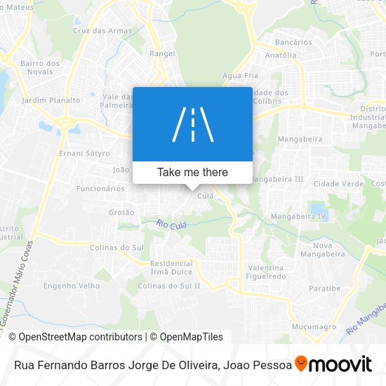 Rua Fernando Barros Jorge De Oliveira map