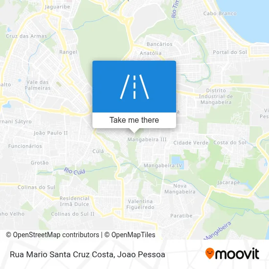 Rua Mario Santa Cruz Costa map