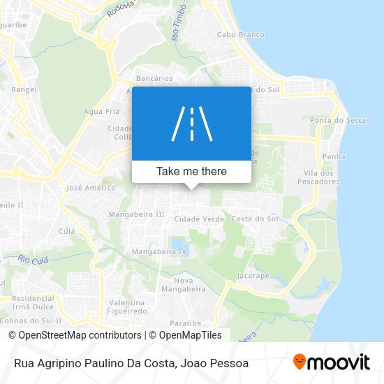 Rua Agripino Paulino Da Costa map