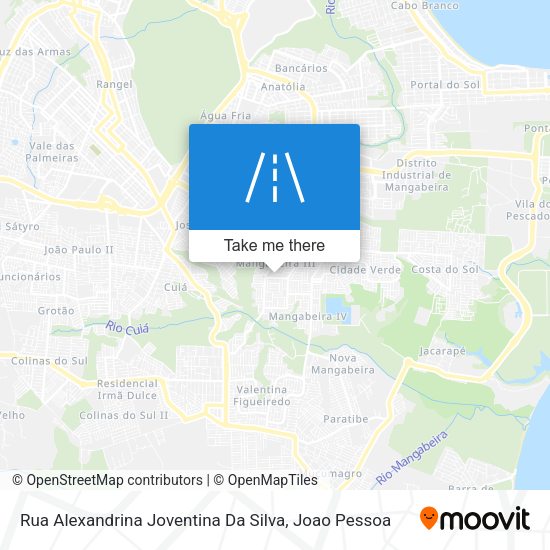 Rua Alexandrina Joventina Da Silva map