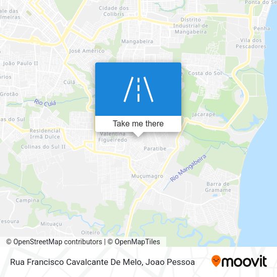 Rua Francisco Cavalcante De Melo map