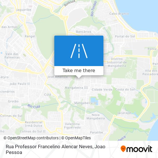 Rua Professor Francelino Alencar Neves map