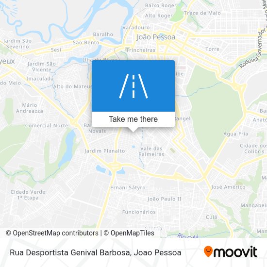 Rua Desportista Genival Barbosa map
