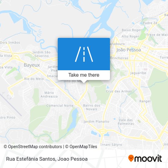 Rua Estefânia Santos map