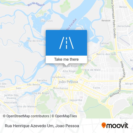 Rua Henrique Azevedo Um map