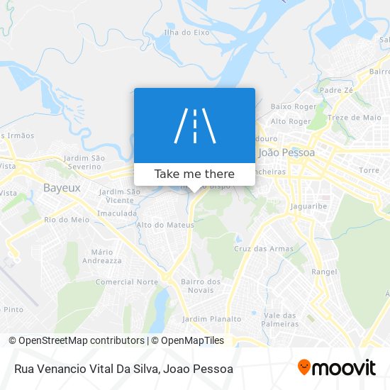 Mapa Rua Venancio Vital Da Silva