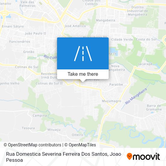 Rua Domestica Severina Ferreira Dos Santos map