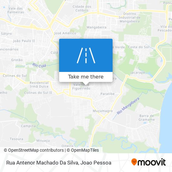 Rua Antenor Machado Da Silva map