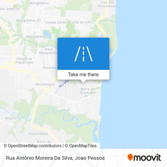 Rua Antônio Moreira Da Silva map