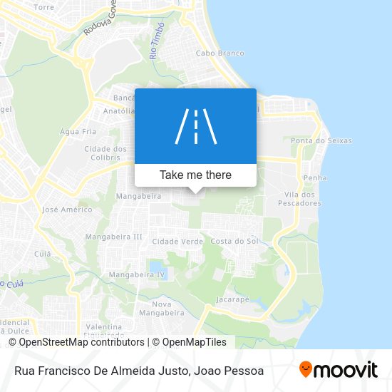 Rua Francisco De Almeida Justo map