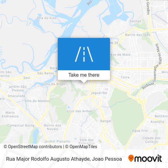 Rua Major Rodolfo Augusto Athayde map