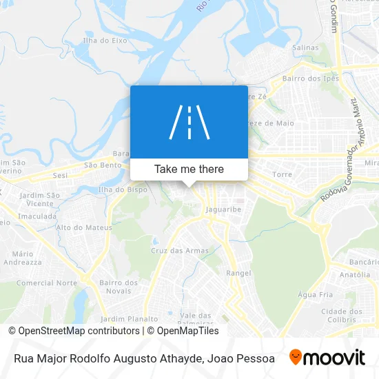 Rua Major Rodolfo Augusto Athayde map