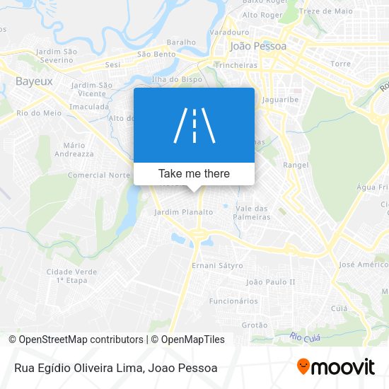 Rua Egídio Oliveira Lima map