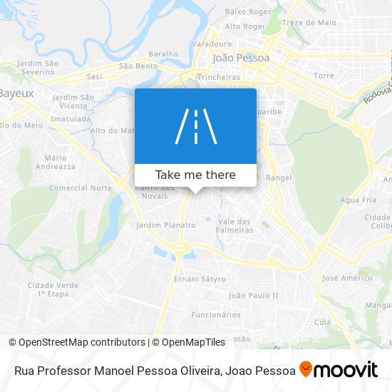 Rua Professor Manoel Pessoa Oliveira map