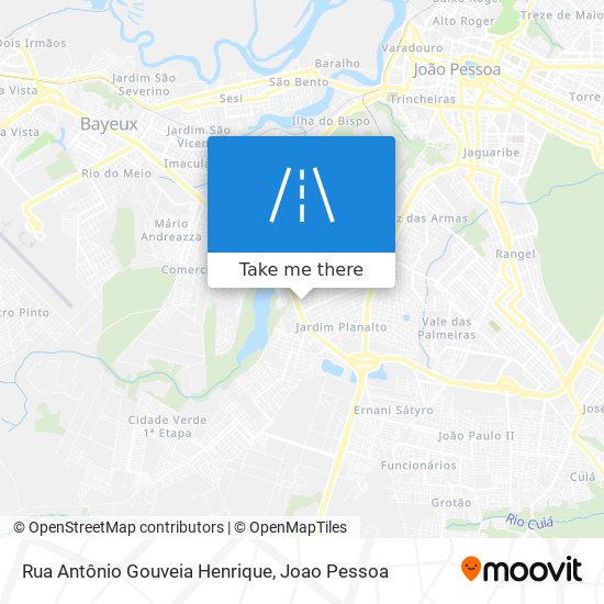 Rua Antônio Gouveia Henrique map