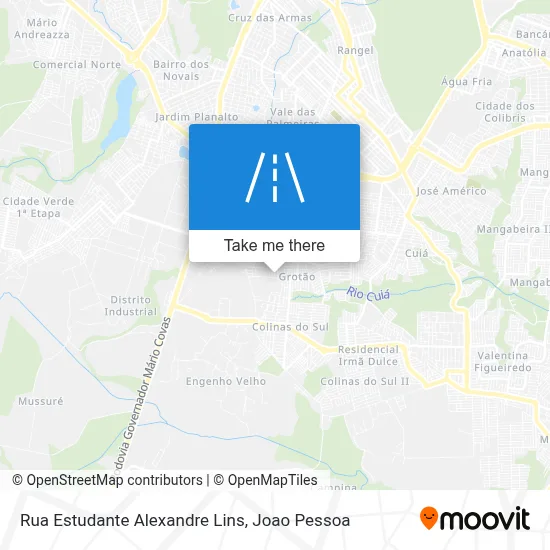Rua Estudante Alexandre Lins map