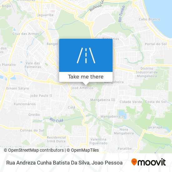 Rua Andreza Cunha Batista Da Silva map