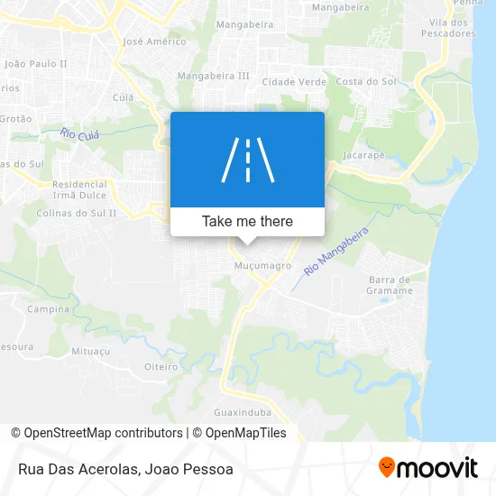 Rua Das Acerolas map