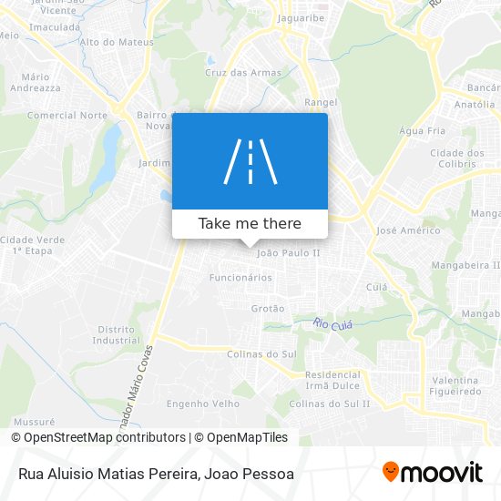 Mapa Rua Aluisio Matias Pereira