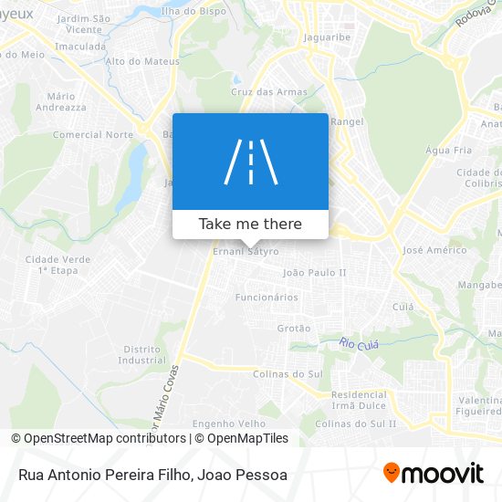 Mapa Rua Antonio Pereira Filho