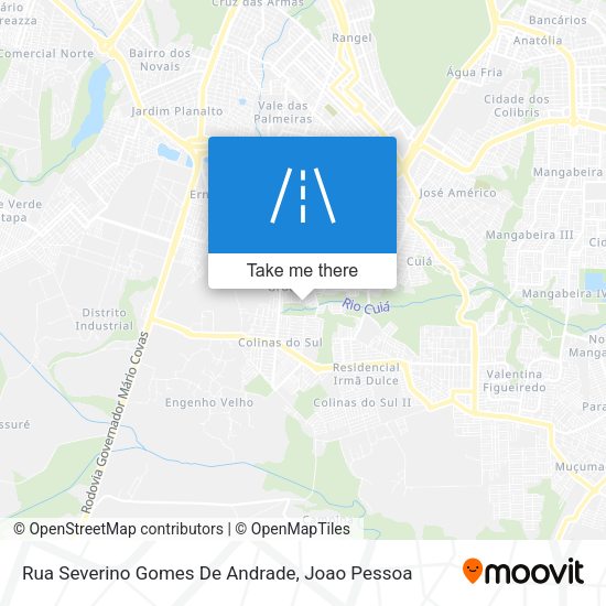 Rua Severino Gomes De Andrade map