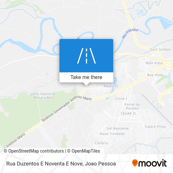Rua Duzentos E Noventa E Nove map