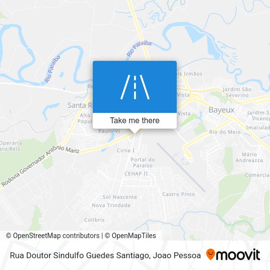 Rua Doutor Sindulfo Guedes Santiago map