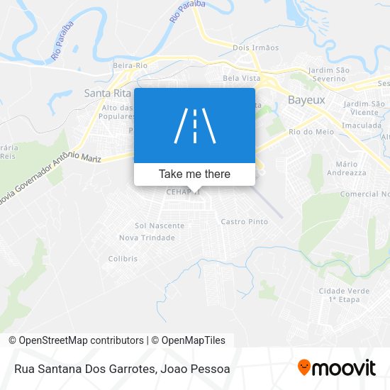 Rua Santana Dos Garrotes map