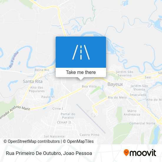 Rua Primeiro De Outubro map