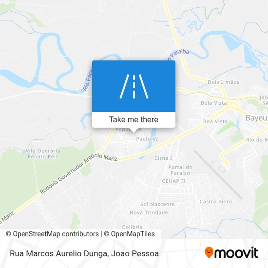 Rua Marcos Aurelio Dunga map